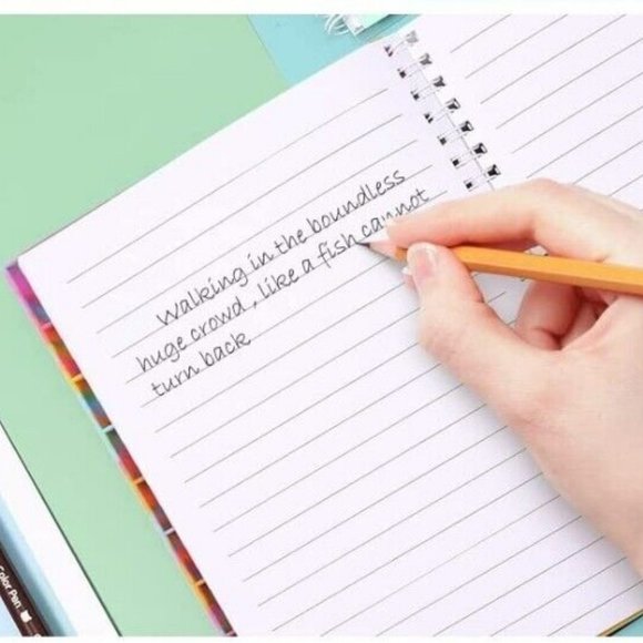 Rainbow Pink Tie Dye Notebook Fidget Toy Bubble Pop Spiral Journal for all ages - Picture 3 of 3